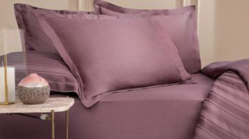 Yataş Bedding 160x200x36 Çift Kişilik Maisy Bambu Saten Lastikli Çarşaf - Mürdüm