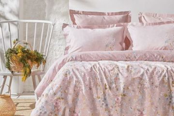 Yataş Bedding Çift Kişilik XL Isadora Saten Nevresim Takımı - Pudra