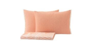 Yataş Bedding Çift Kişilik Folium Müslin Pike Yatak Örtüsü Seti - Blush