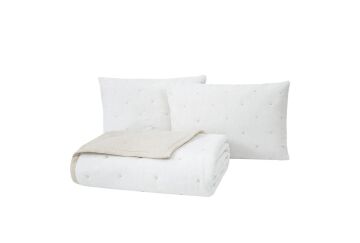 Yataş Bedding Çift Kişilik Loras Keten Yatak Örtüsü Seti - Keten