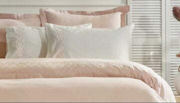 Yataş Bedding Çift Kişilik Urban Saten Nevresim Takımı - Pudra