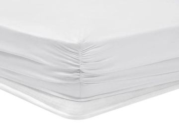 Yataş Bedding 200x200x36 Çift Kişilik XL Maisy Bambu Saten Lastikli Çarşaf - Beyaz