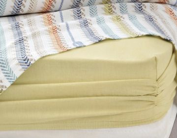 Yataş Bedding Tek Kişilik Benito Rnf Nevresim Takımı - Yağ Yeşili