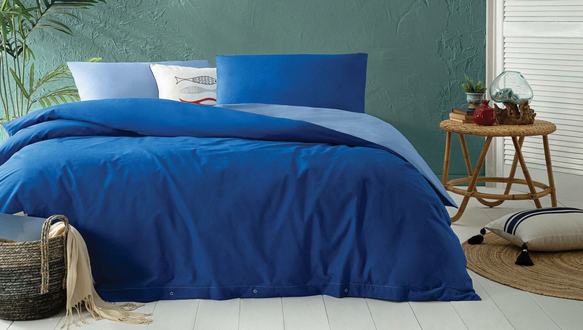 Yataş Bedding Tek Kişilik XL Noah Nevresim Seti Açık Lacivert