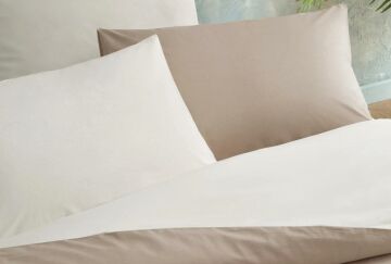 Yataş Bedding Çift Kişilik XL Noah Nevresim Seti Bej Ekru