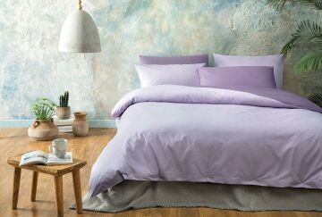 Yataş Bedding Çift Kişilik XL Noah Nevresim Seti Lila - Mor