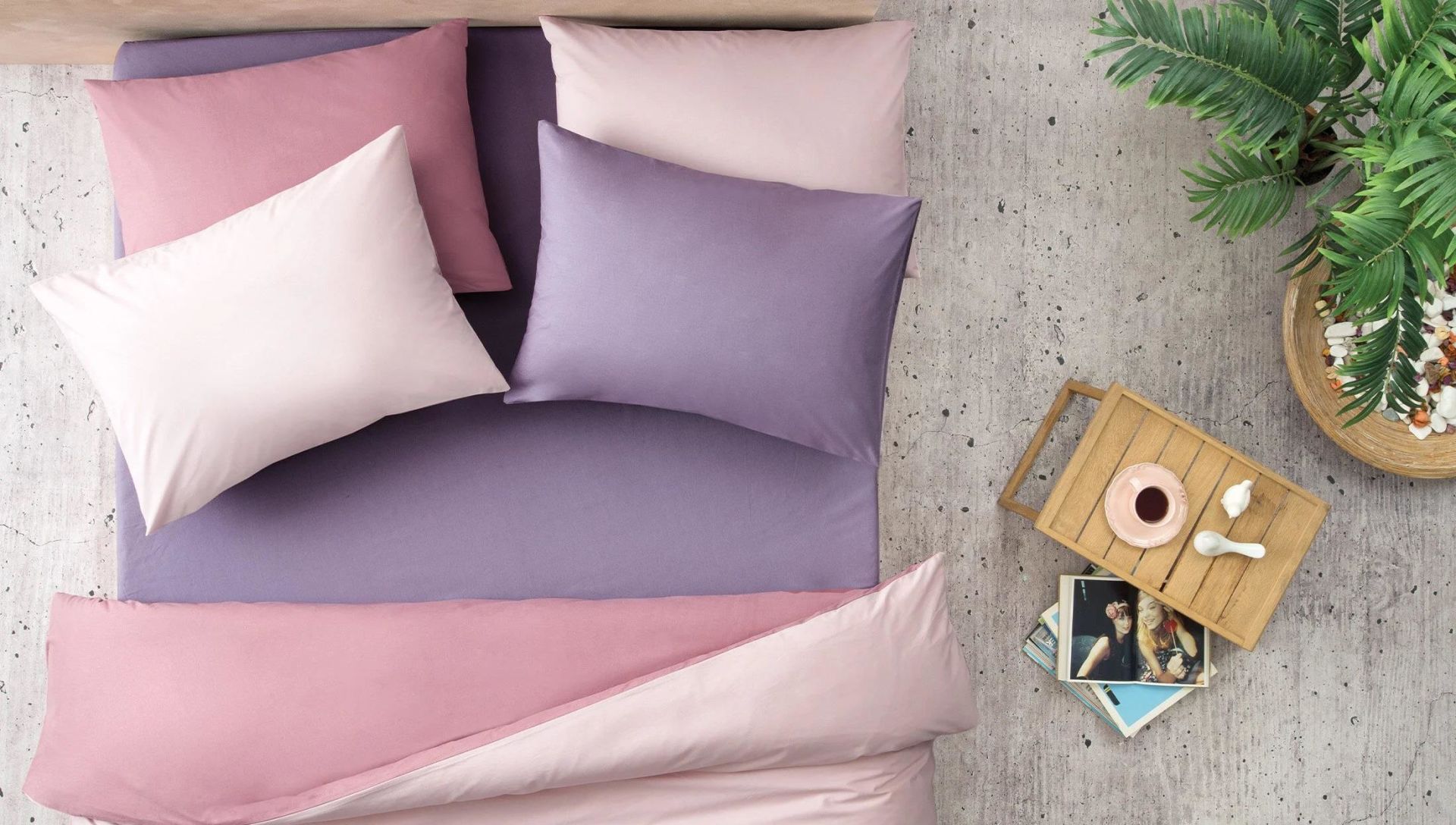 Yataş Bedding Noah Yastık Kılıfı Mor 50x70
