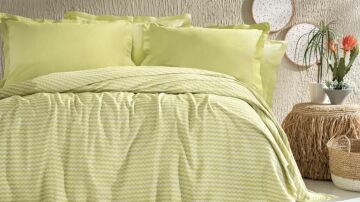 Yataş Bedding Tek Kişilik Gwen Pike Takımı - Yağ Yeşili