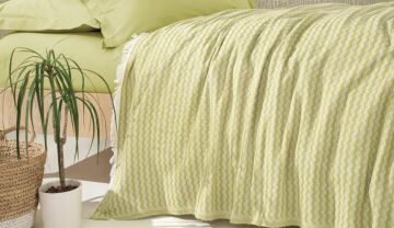 Yataş Bedding Tek Kişilik Gwen Pike Takımı - Yağ Yeşili