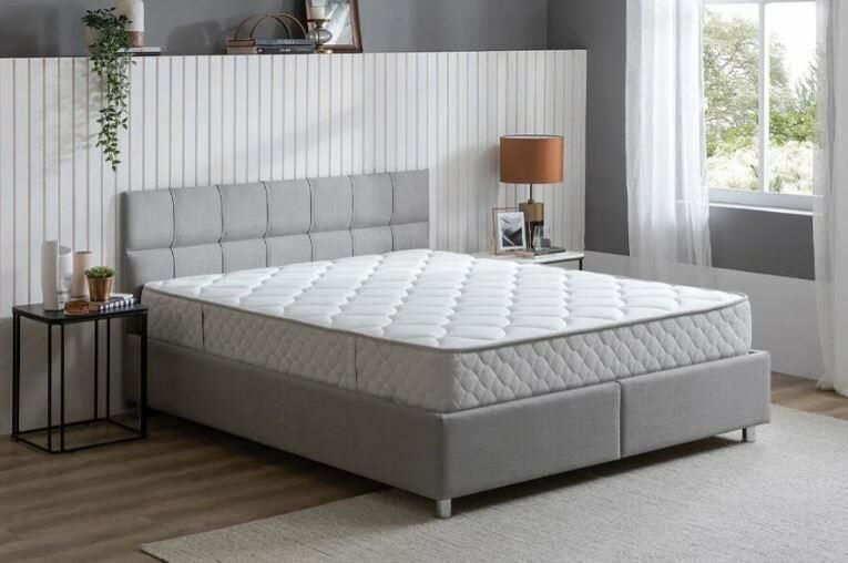 Yataş Bedding 150x200 Sleep Balance - Somni Baza - Deep Başlık Set - 21710 Gri