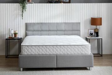 Yataş Bedding 150x200 Sleep Balance - Somni Baza - Deep Başlık Set - 22202 Sütlü Kahve