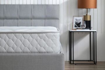 Yataş Bedding 150x200 Sleep Balance - Somni Baza - Deep Başlık Set - 21701 Beyaz