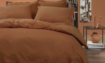 Yataş Bedding Tek Kişilik Plain Rnf Yıkamalı Nevresim Takımı - Kiremit