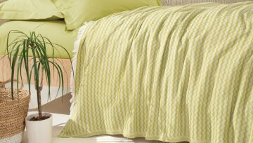 Yataş Bedding Tek Kişilik Gwen Pike Takımı Yağ Yeşili