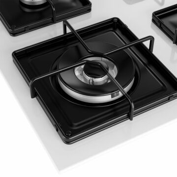 Beko BOCD K 6510 EWB Beyond Serisi Gazlı Cam Tablalı Ocak