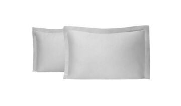 Yataş Bedding 50x70 Volanlı Maisy Bambu Saten Yastık Kılıfı 2'li - Gri