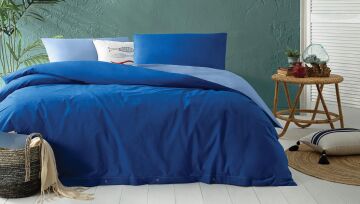 Yataş Bedding Tek Kişilik XL Noah Nevresim Seti Koyu Mavi - Mavi