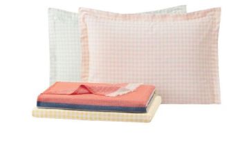 Yataş Bedding Çift Kişilik Mattia Müslin Pike Takımı - Nar Çiçeği
