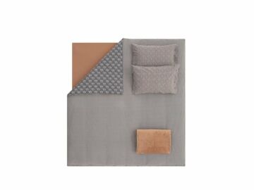 Yataş Bedding Tek Kişilik 4 Parça Wellsoft Battaniyeli Nevresim Takımı Seti Mimoza - Antrasit