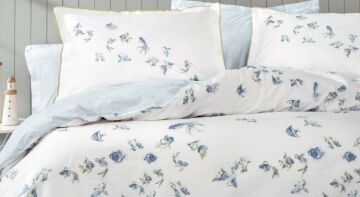 Yataş Bedding Çift Kişilik XL Betta Rnf Nevresim Takımı - Mavi