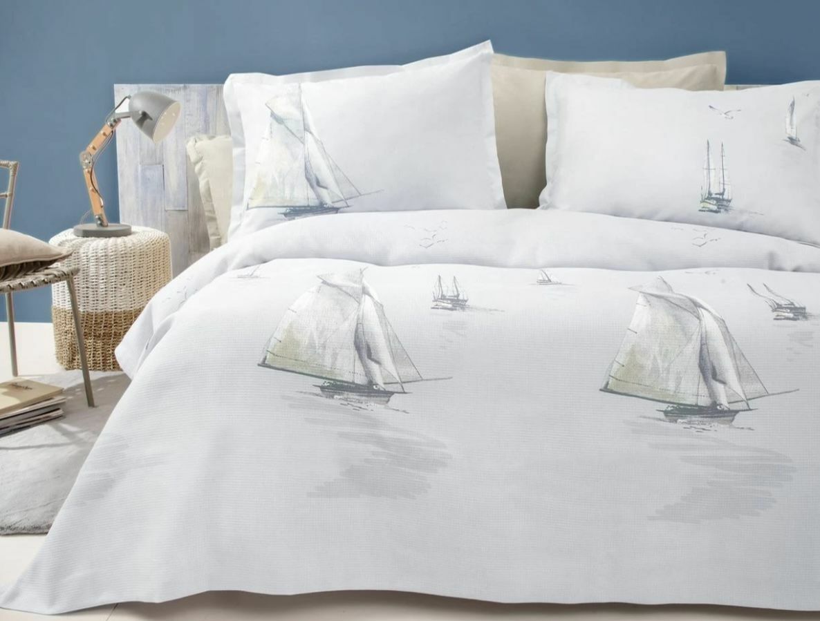 Yataş Bedding Çift Kişilik XL Piera Rnf Nevresim Takımı - Mavi