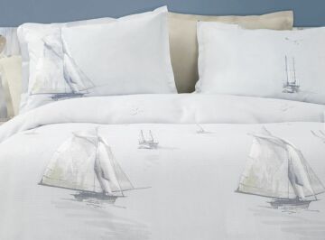 Yataş Bedding Çift Kişilik XL Piera Rnf Nevresim Takımı - Mavi