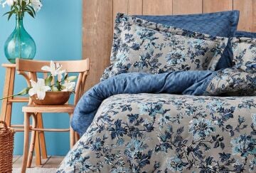 Yataş Bedding Çift Kişilik Trina Saten Nevresim Takımı - Vizon