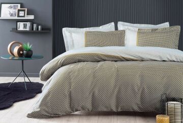 Yataş Bedding Çift Kişilik XL Arch Saten Nevresim Takımı - Gri