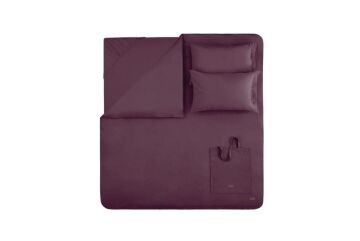 Yataş Bedding Çift Kişilik XL Plain Rnf Yıkamalı Nevresim Takımı - Mürdüm