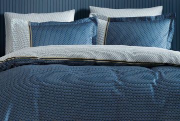 Yataş Bedding Çift Kişilik XL Arch Saten Nevresim Takımı - Lacivert