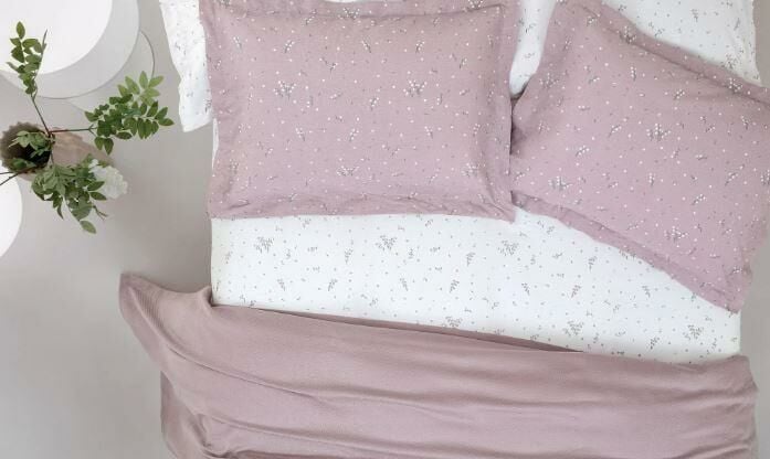 Yataş Bedding Çift Kişilik Ramona Bambu Pike Takımı - Mürdüm