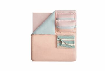 Yataş Bedding Tek Kişilik 4 Parça Pamuk Battaniyeli Nevresim Takımı Seti Lupin - Blush
