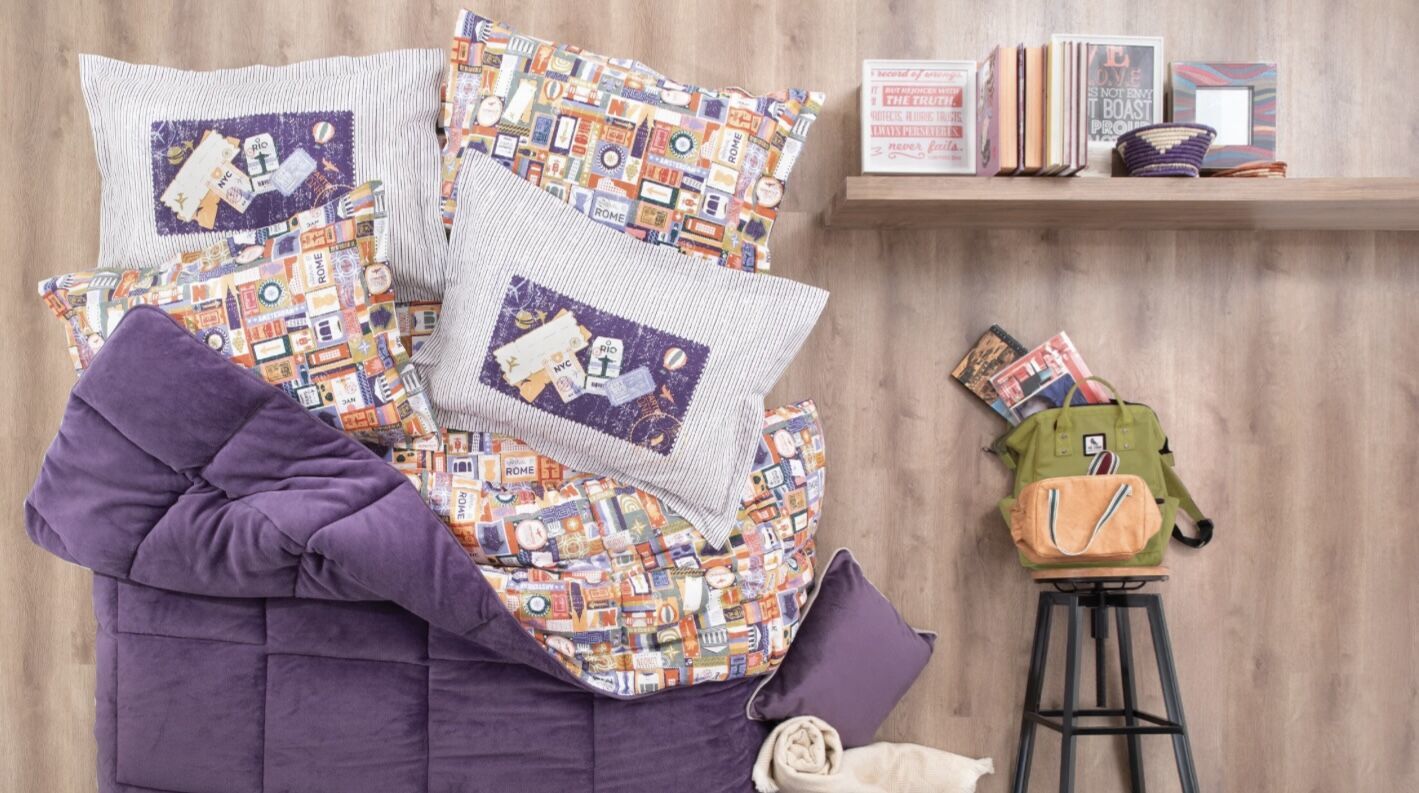Yataş Bedding Tek Kişilik Travel Triola Set - Mor