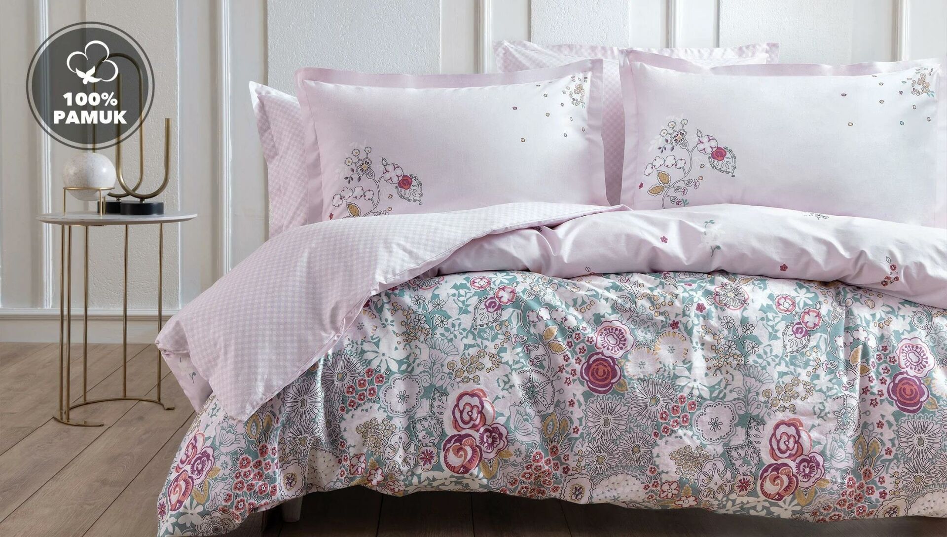 Yataş Bedding Tek Kişilik Torres Rnf Nevresim Takımı Açık Pembe