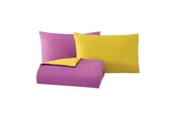 Yataş Bedding Tek Kişilik Noah Rnf Nevresim Seti (Fuşya - Sarı)