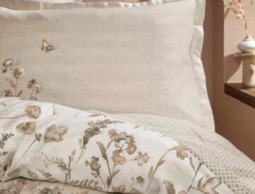Yataş Bedding Çift Kişilik XL Katrina Saten Nevresim Takımı - Bej
