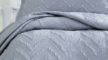 Yataş Bedding Çift Kişilik Curly Yatak Örtüsü Seti - İndigo