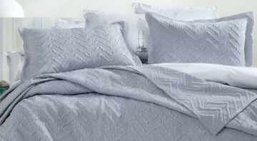 Yataş Bedding Çift Kişilik Curly Yatak Örtüsü Seti - İndigo