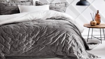 Yataş Bedding Çift Kişilik Vals Yatak Örtüsü Seti - Gri