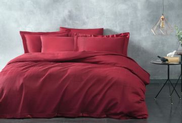 Yataş Bedding Çift Kişilik Destra Saten Nevresim Takımı - Kırmızı