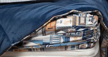 Yataş Bedding Çift Kişilik Travel Triola Set - Indigo
