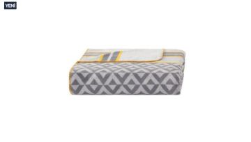 Yataş Bedding Çift Kişilik Matteo Pamuk Battaniye - Gri