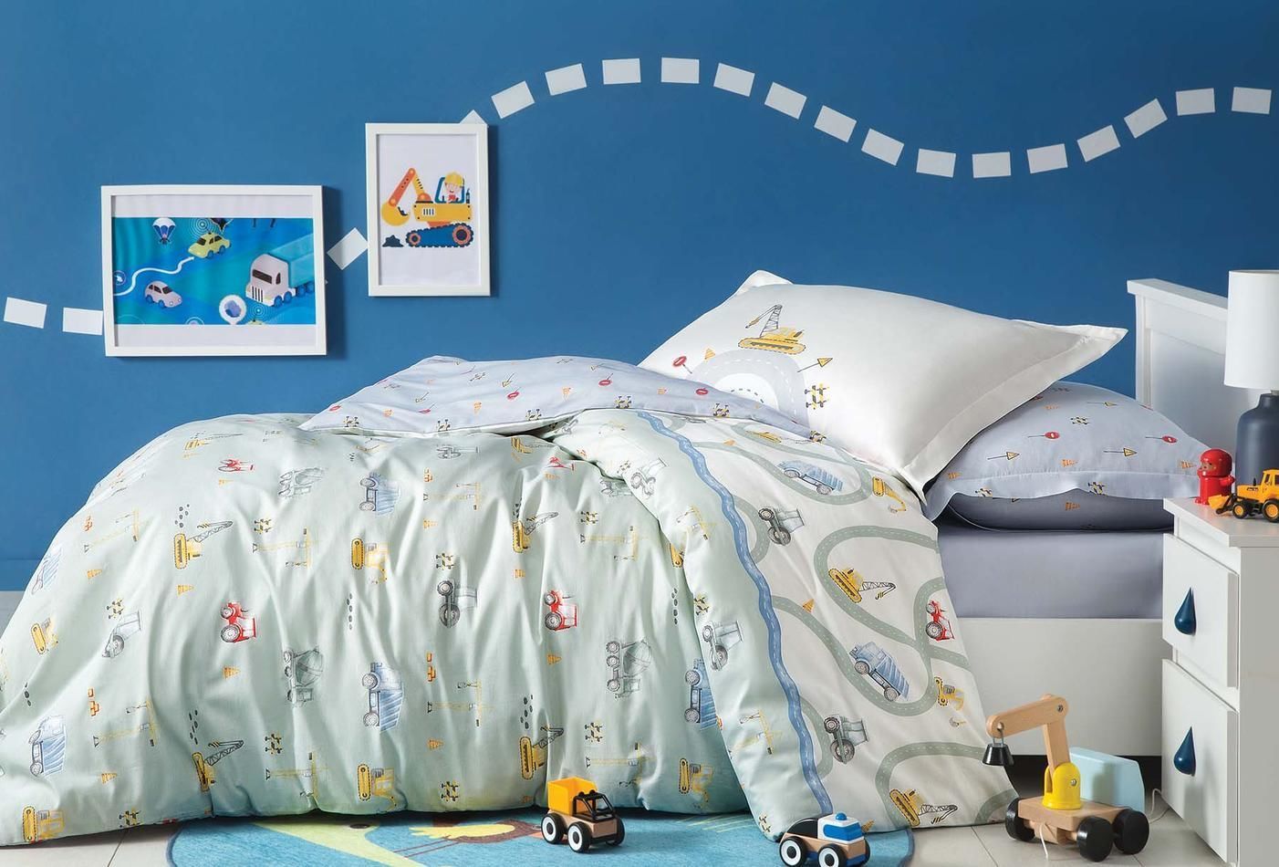 Yataş Bedding Çocuk Rnf Nevresim Takımı - Busy Trucks