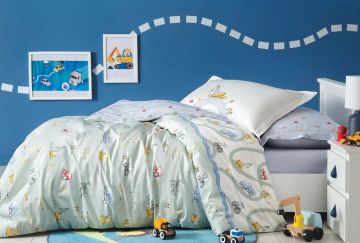 Yataş Bedding Çocuk Rnf Nevresim Takımı - Busy Trucks