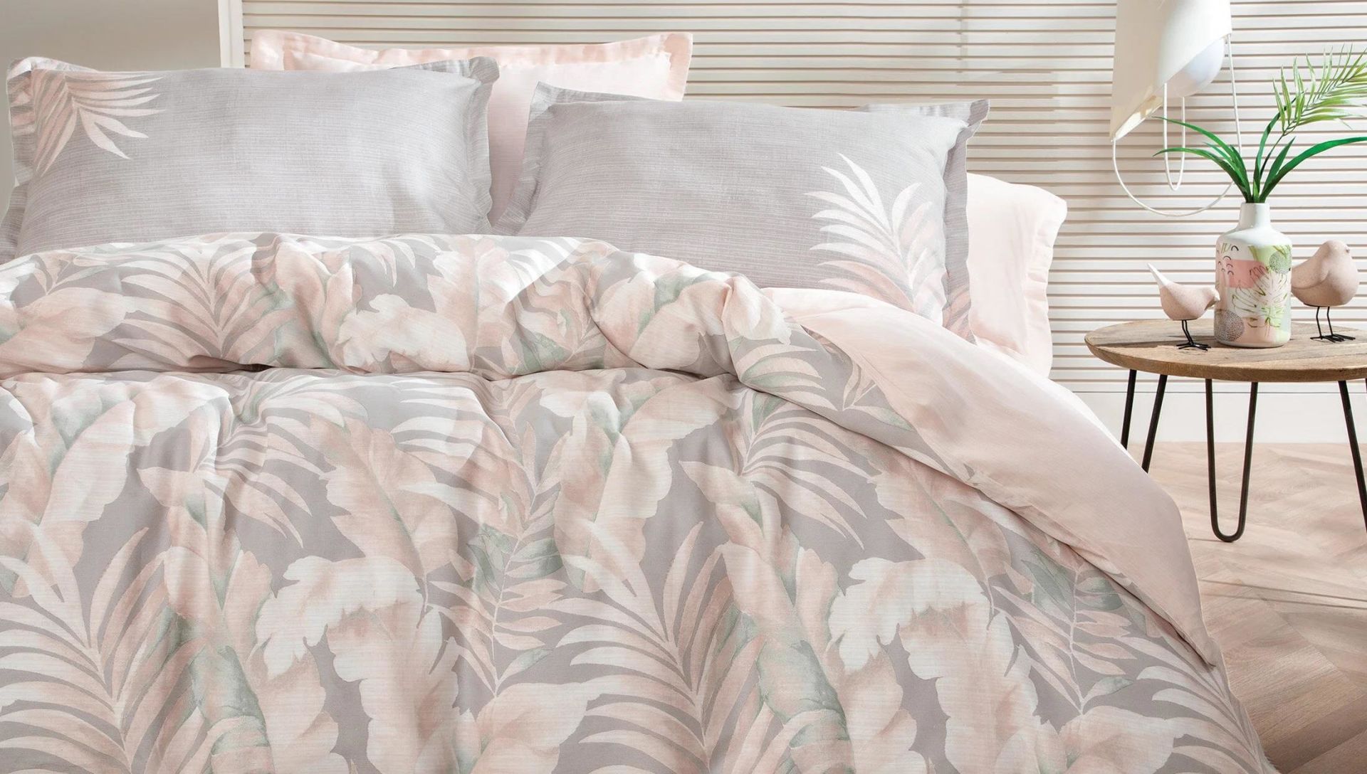 Yataş Bedding Çift Kişilik XL Beatrice Saten Nevresim Takımı Pudra