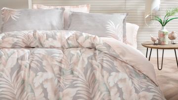 Yataş Bedding Çift Kişilik XL Beatrice Saten Nevresim Takımı Pudra