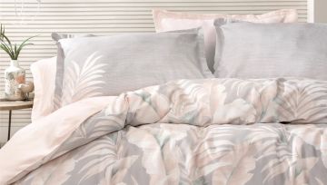 Yataş Bedding Çift Kişilik XL Beatrice Saten Nevresim Takımı Pudra