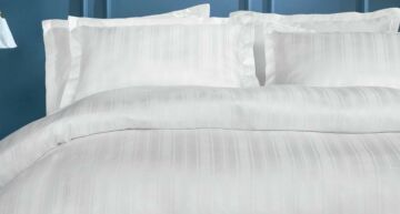 Yataş Bedding Çift Kişilik Shelly Bambu Saten Nevresim Takımı - Beyaz
