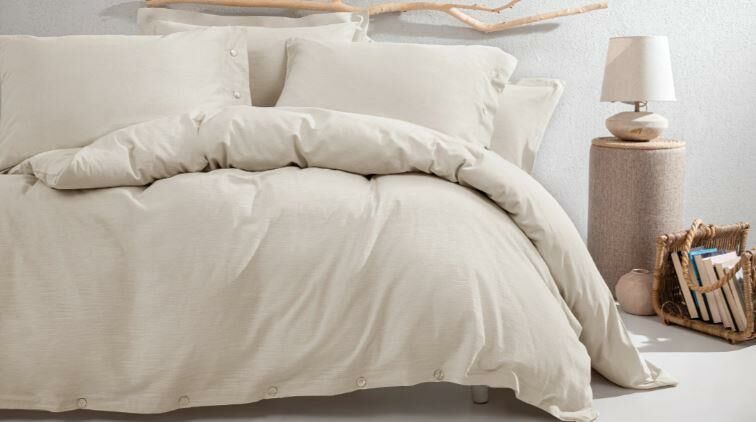 Yataş Bedding Çift Kişilik Annie Keten Nevresim Takımı - Keten