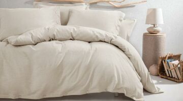 Yataş Bedding Çift Kişilik Annie Keten Nevresim Takımı - Keten